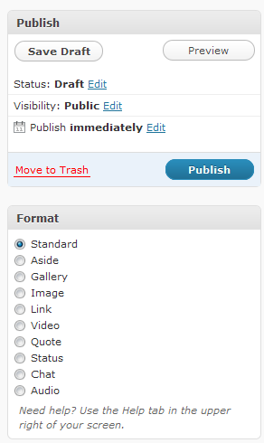 Post-formats-in-Wordpress-3.1 Post Formats in wordpress 3.1
