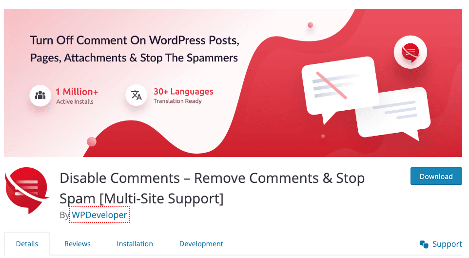 disable comments wordpress plugin