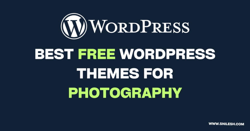 best free themes for photography wordpress